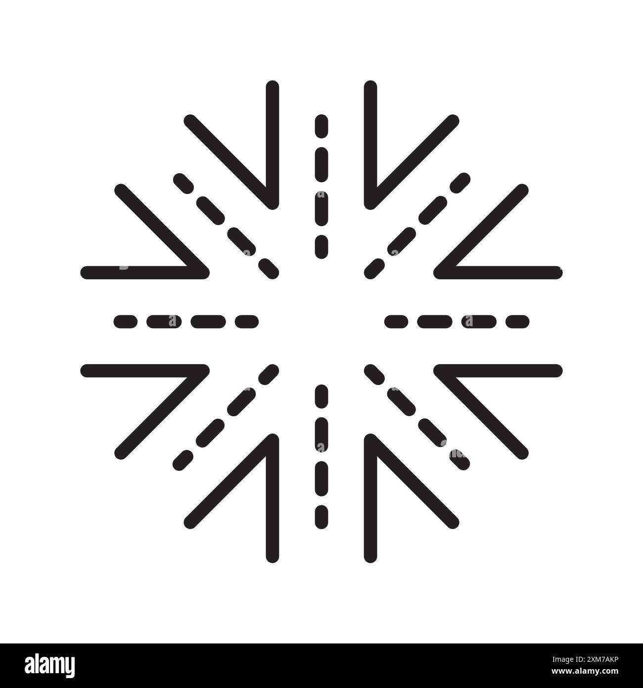 Icône de jonction à plusieurs niveaux vecteur d'art de ligne noire en noir et blanc de définir le signe de collection Illustration de Vecteur