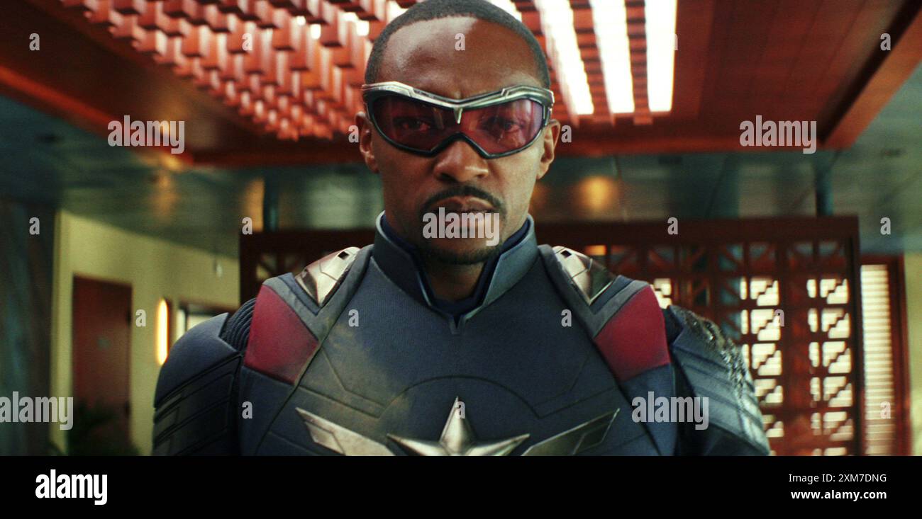 Captain America : Brave New World Anthony Mackie Banque D'Images