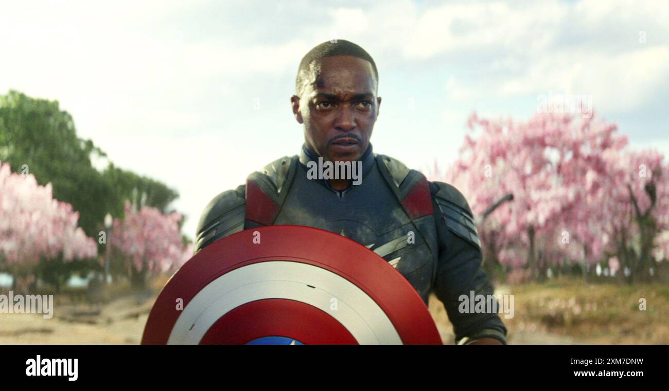 Captain America : Brave New World Anthony Mackie Banque D'Images