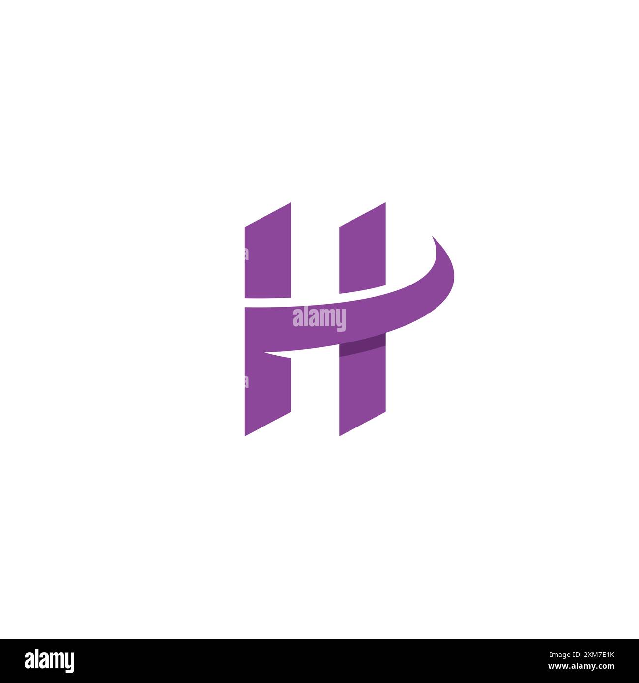 H initiales logo Banque d'images vectorielles - Alamy
