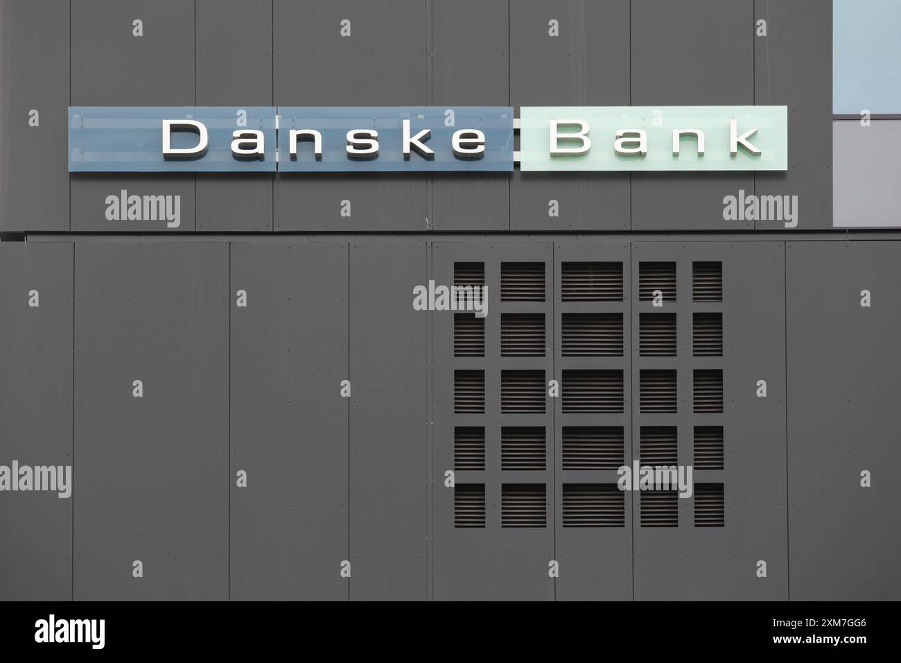 Bâtiment de la banque Danske au Danemark. Danske Bank est la plus grande banque du Danemark et une grande banque de détail dans la région nord-européenne Banque D'Images