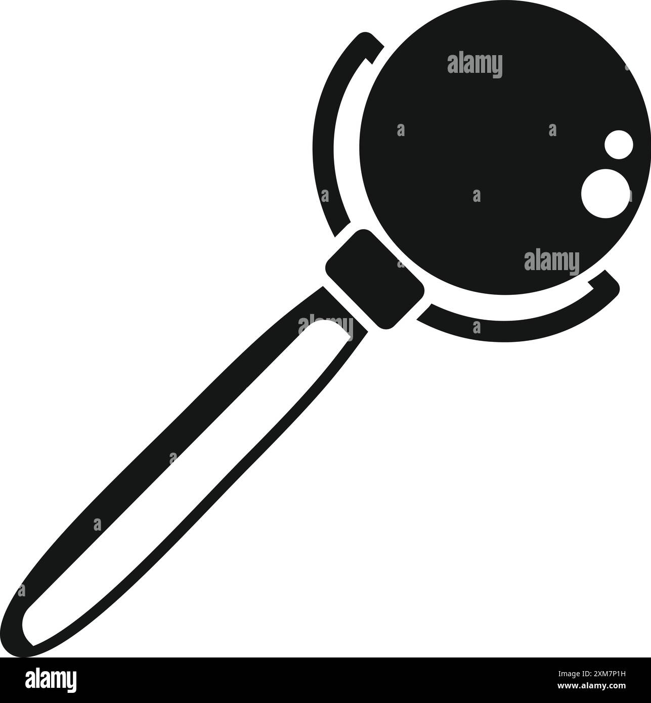 Icône de style simple noir d'un porte-filtre, équipement essentiel pour les baristas dans les cafés Illustration de Vecteur