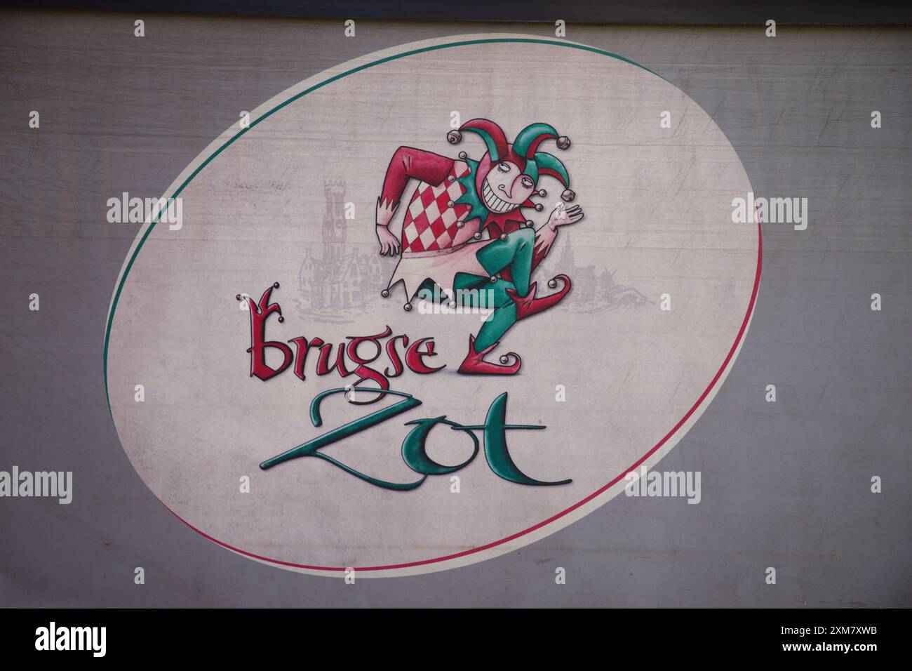 Logo Bruges Zot Beer Banque D'Images