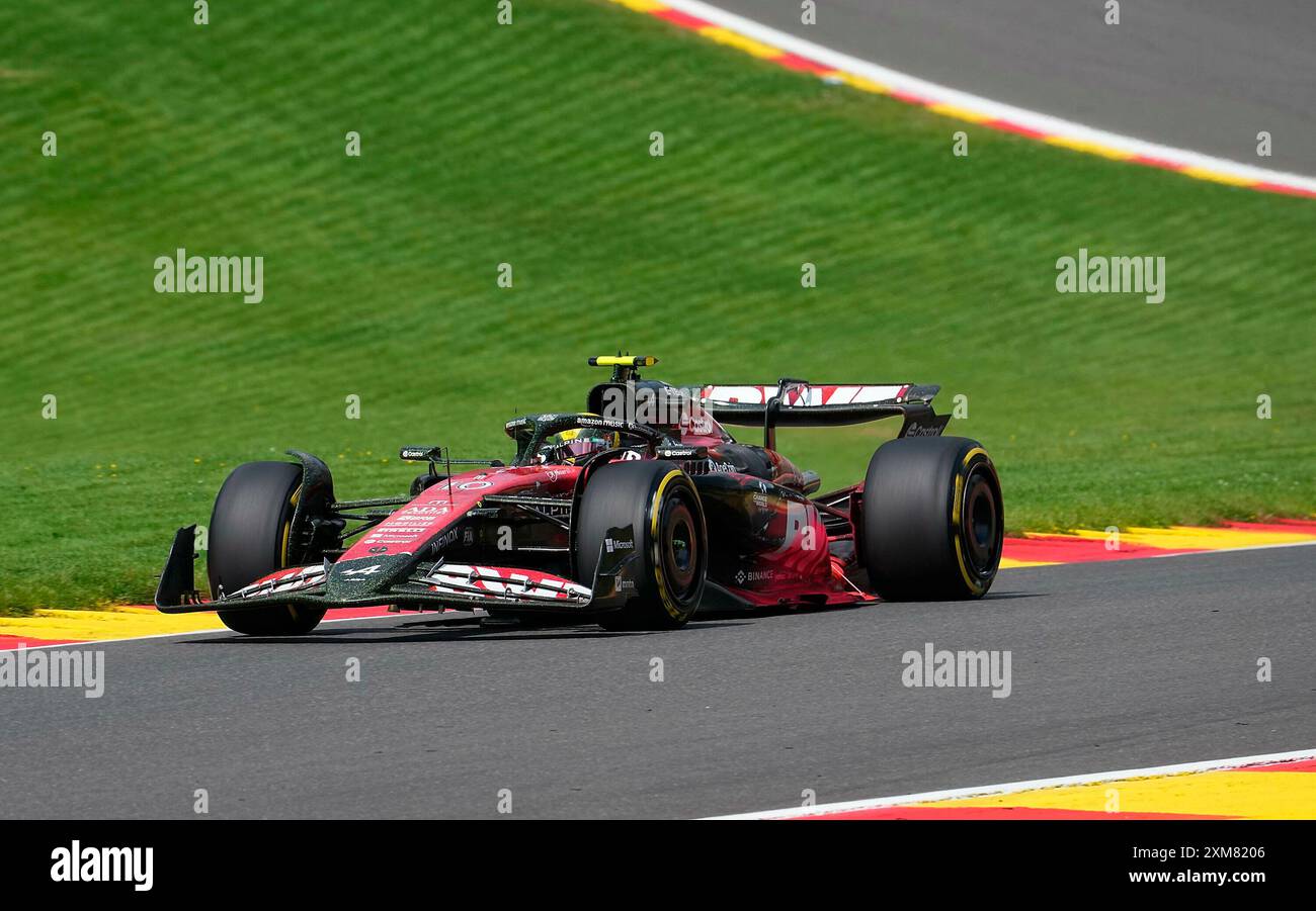 26 juillet 2024, circuit de Spa-Francorchamps, Spa-Francorchhamps, formule 1 Rolex Grand Prix de Belgique 2024, en photo Pierre Gasly (FRA), Alpine F1 Team Banque D'Images