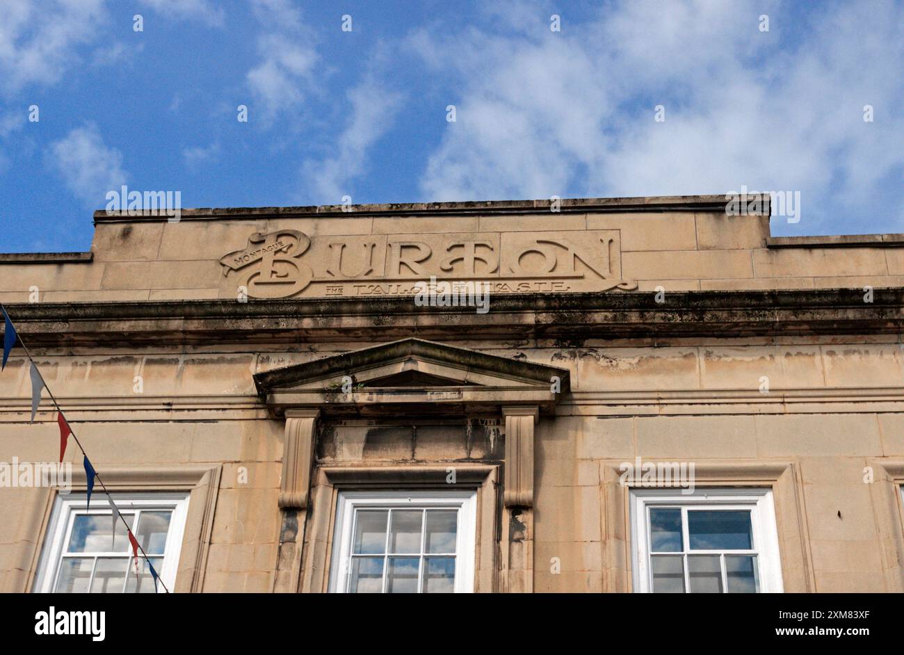 Stone Burton le signe du tailleur. Highgate, Kendal. Banque D'Images