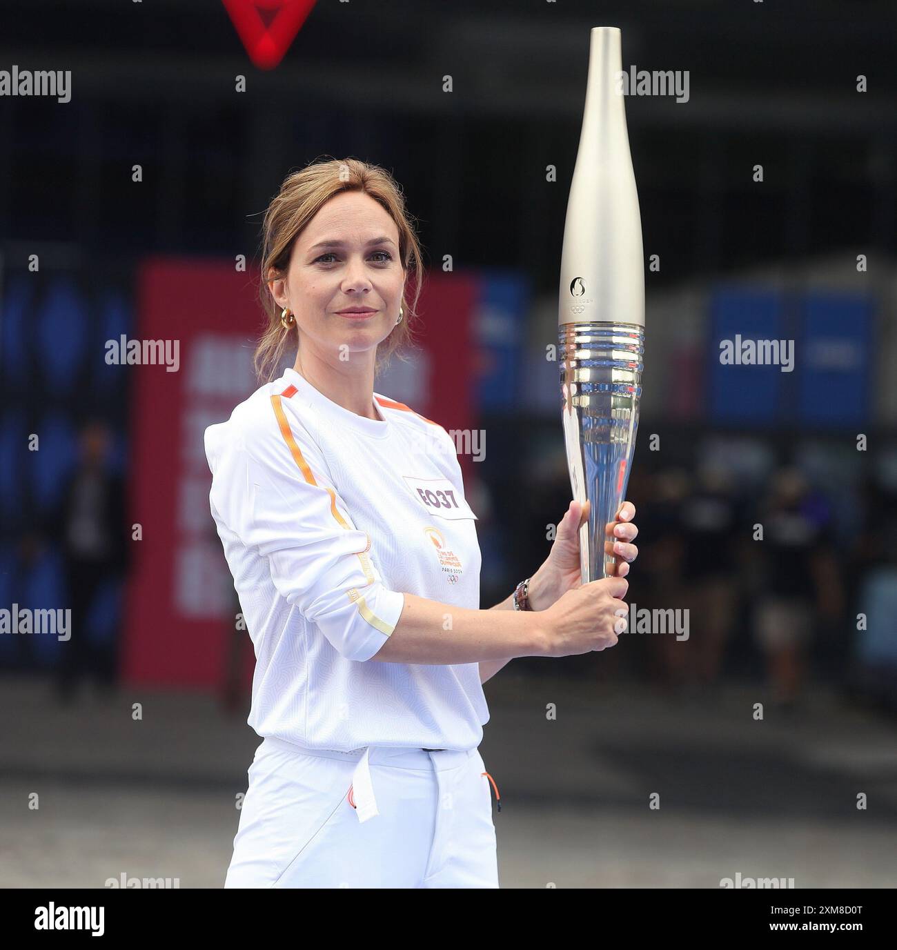Club France Paris 2024 Présidente Nathalie Pechalat pour le relais de