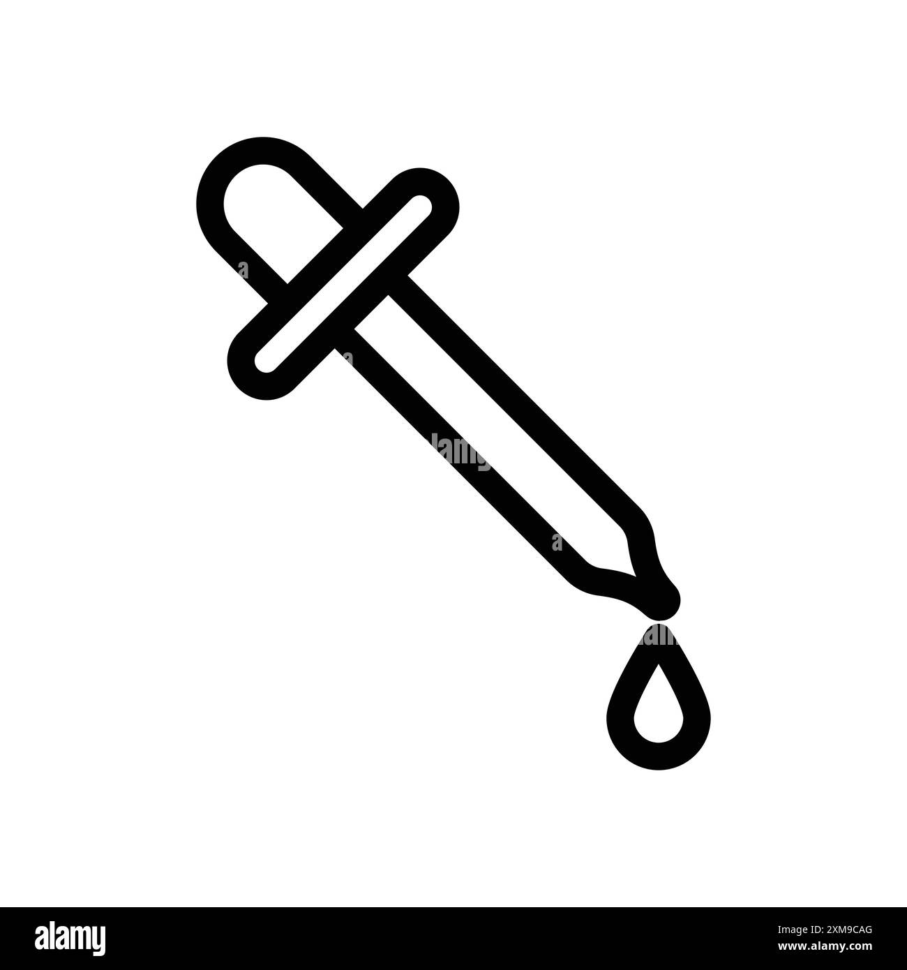 Icône compte-gouttes (2) ensemble de marques de logo linéaire collection en noir et blanc pour le web Illustration de Vecteur