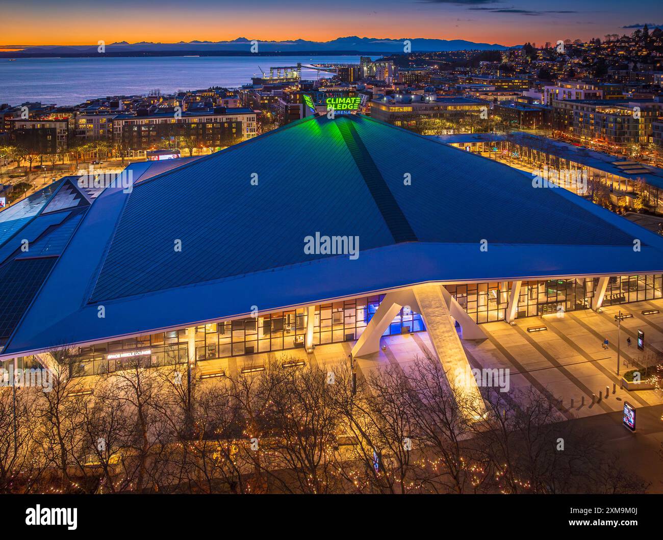 Seattle est un port maritime côtier majeur, dans l'État américain de Washington. Seattle est également la plus grande ville du Nord-Ouest Pacifique. Banque D'Images