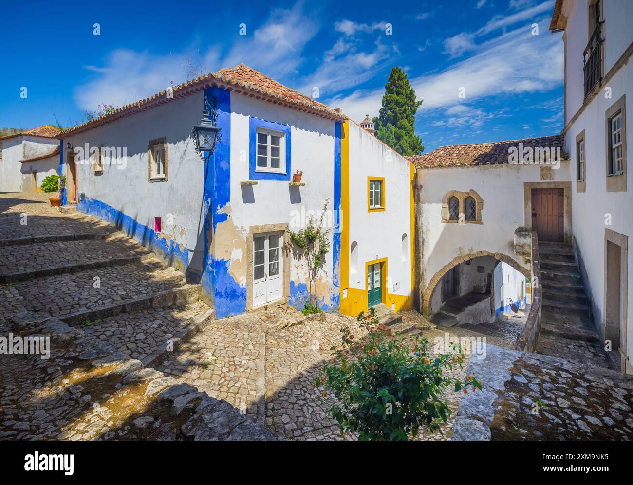 Óbidos est une ville et une municipalité de la région de l'Oeste, province historique de l'Estrémadure et du district de Leiria. Banque D'Images