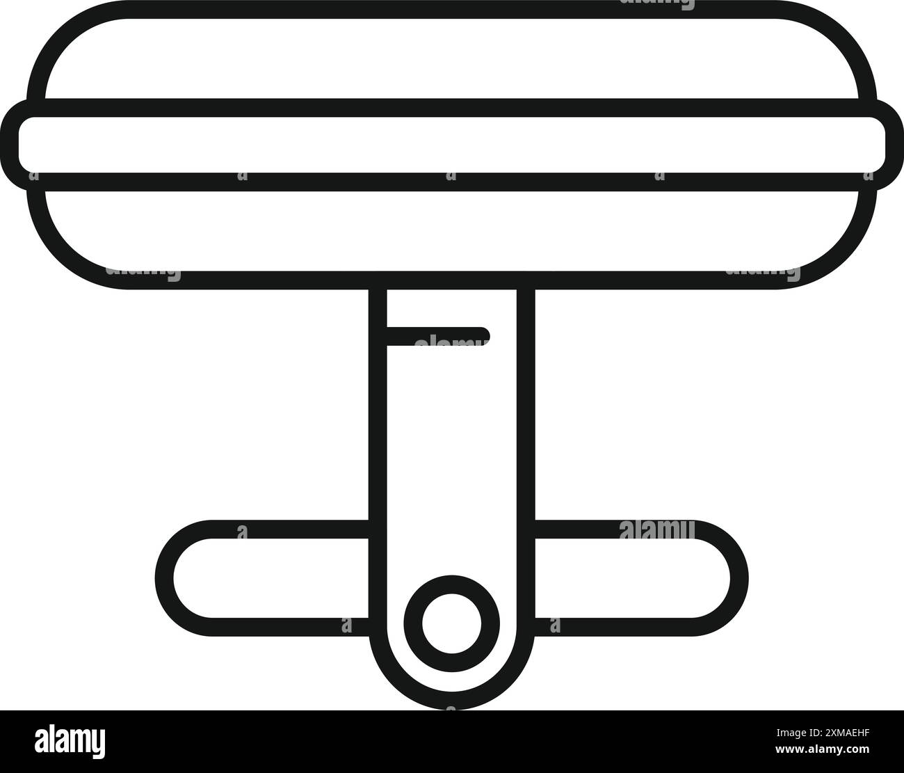 Attache de tige de selle de vélo fixant une selle de vélo, assurant une conduite en douceur et confortable Illustration de Vecteur