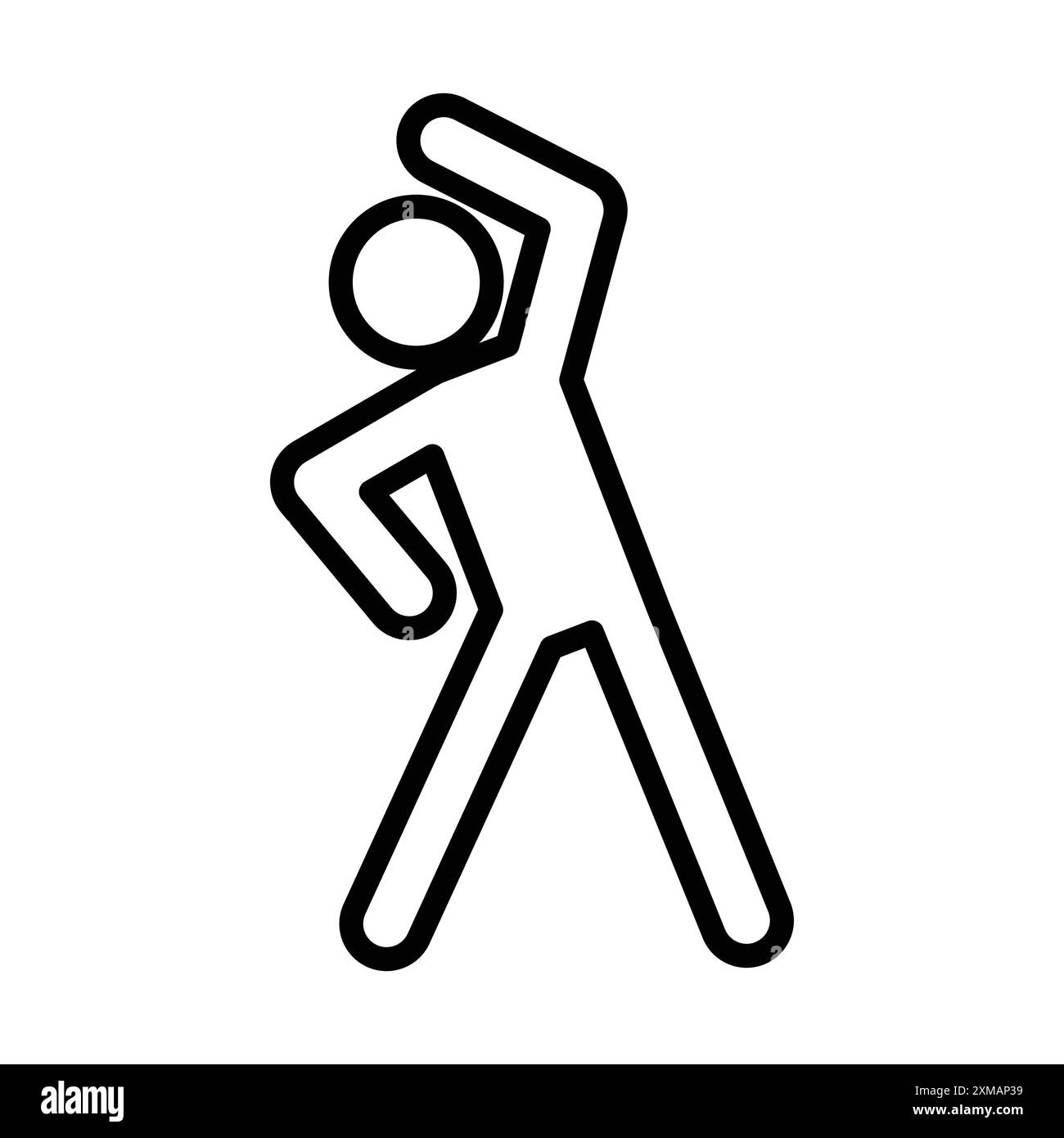 Icône d'exercice de fitness marque linéaire logo set collection en noir et blanc pour le web Illustration de Vecteur