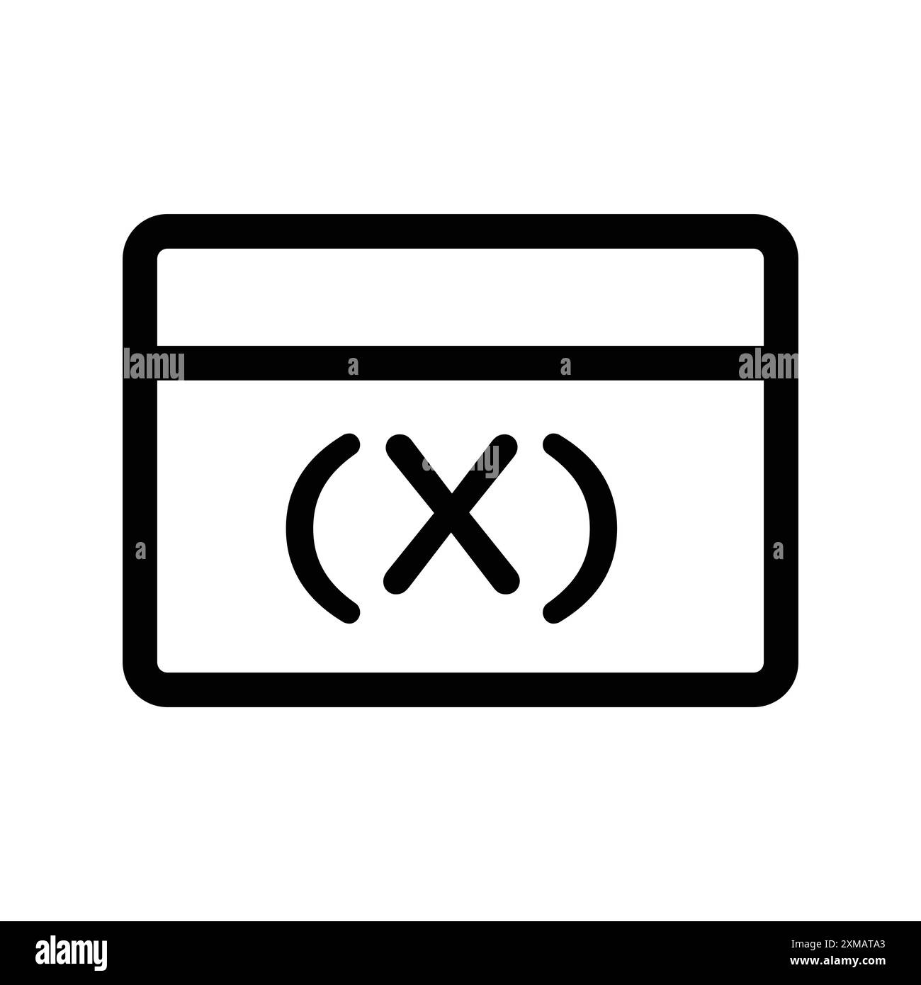 Icône de symbole variable marque de logo linéaire ensemble collection en noir et blanc pour le web Illustration de Vecteur