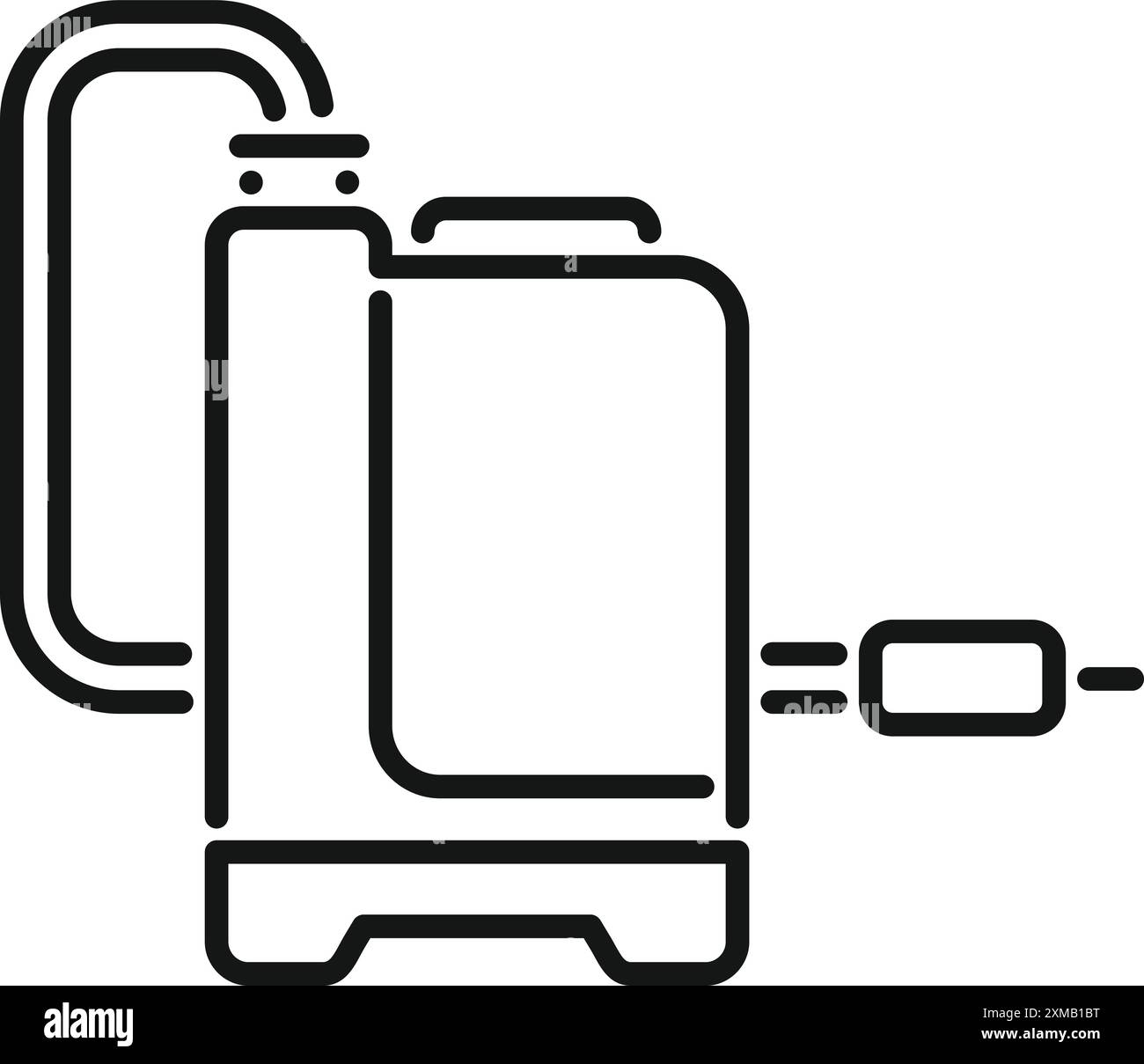 Le pulvérisateur agricole manuel est utilisé pour appliquer des engrais liquides et des pesticides sur les cultures Illustration de Vecteur