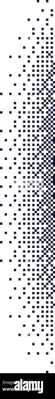 Effet dégradé d'ombre de point avec texture granuleuse. Cercles de demi-teintes et bruit. Illustration vectorielle plate isolée sur fond blanc. Illustration de Vecteur