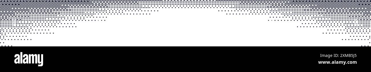 Ensemble de bruits granuleux et de points d'ombre pointillés avec bords dégradés. Illustration vectorielle plate isolée sur fond blanc. Illustration de Vecteur