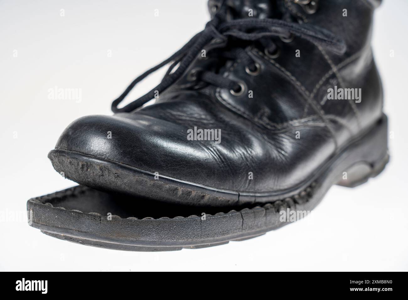 Chaussure, avec semelle détachée Banque D'Images