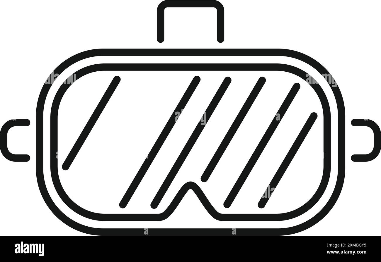 Les lunettes de réalité virtuelle modernes simulent l'expérience de réalité augmentée pour l'utilisateur Illustration de Vecteur