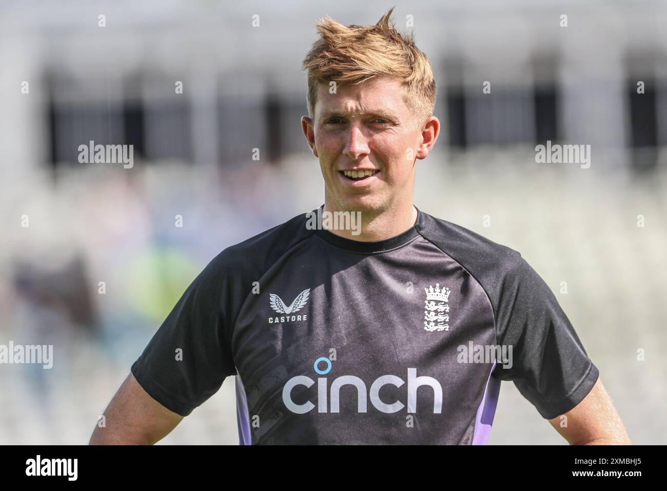 Zak Crawley de l'Angleterre pendant le deuxième jour du Rothesay test match Angleterre vs Antilles à Edgbaston, Birmingham, Royaume-Uni, 27 juillet 2024 (photo par Mark Cosgrove/News images) Banque D'Images