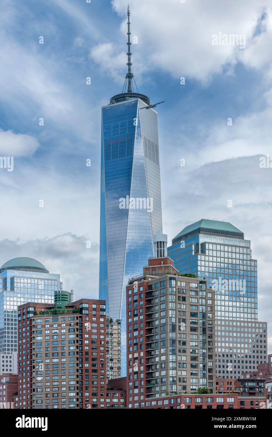 L'horizon distinctif de Manhattan, New York City - USA Banque D'Images