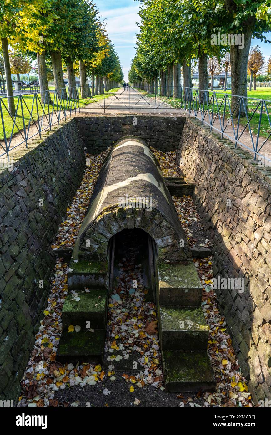 Parc archéologique de Xanten, musée en plein air sur le site de l'ancienne ville romaine de Colonia Ulpia Traiana, aqueduc romain, Rhénanie du Nord-Westphalie Banque D'Images