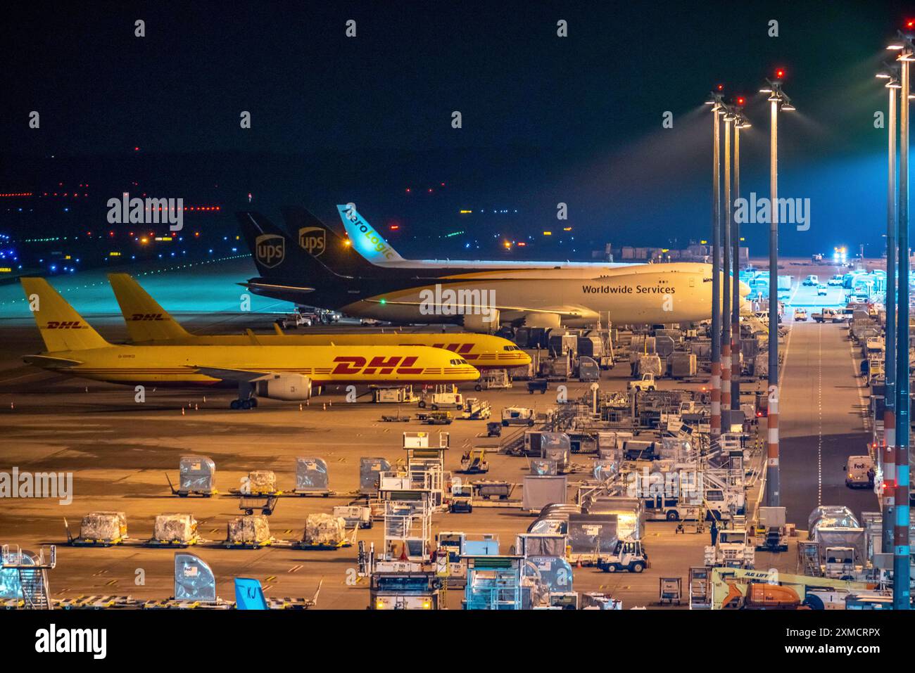 Avion cargo, à l'aéroport de Cologne-Bonn, Cargo terminal, CGN, Cologne, Rhénanie du Nord-Westphalie, Allemagne Banque D'Images