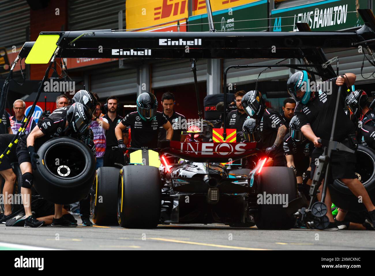 Spa-Francorchamps, Belgique. 26 juillet 2024. #44 Lewis Hamilton (GBR, Mercedes-AMG Petronas F1 Team), Grand Prix de F1 de Belgique au circuit de Spa-Francorchamps le 26 juillet 2024 à Spa-Francorchamps, Belgique. (Photo de HOCH Zwei) crédit : dpa/Alamy Live News Banque D'Images