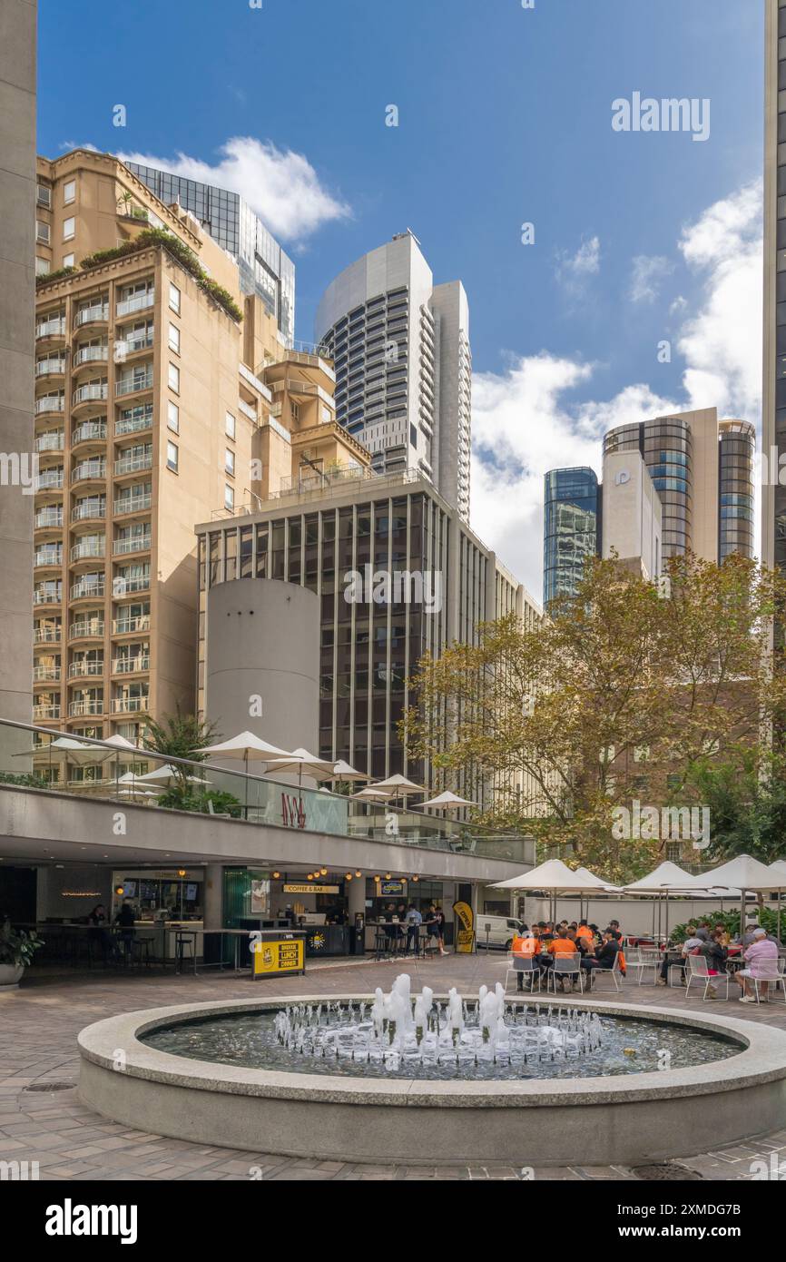 Immeubles de bureaux de grande hauteur dans le quartier central des affaires de Sydney, Australie, Nouvelle-Galles du Sud. Banque D'Images