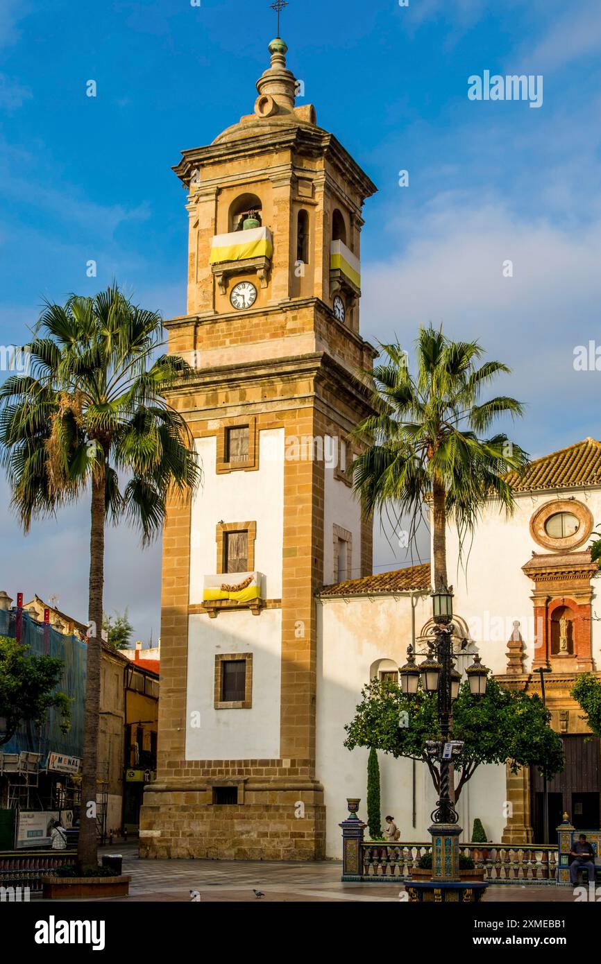 Kirche von la Palma, Hauptplatz Plaza Alta Algeciras, Espagne Banque D'Images