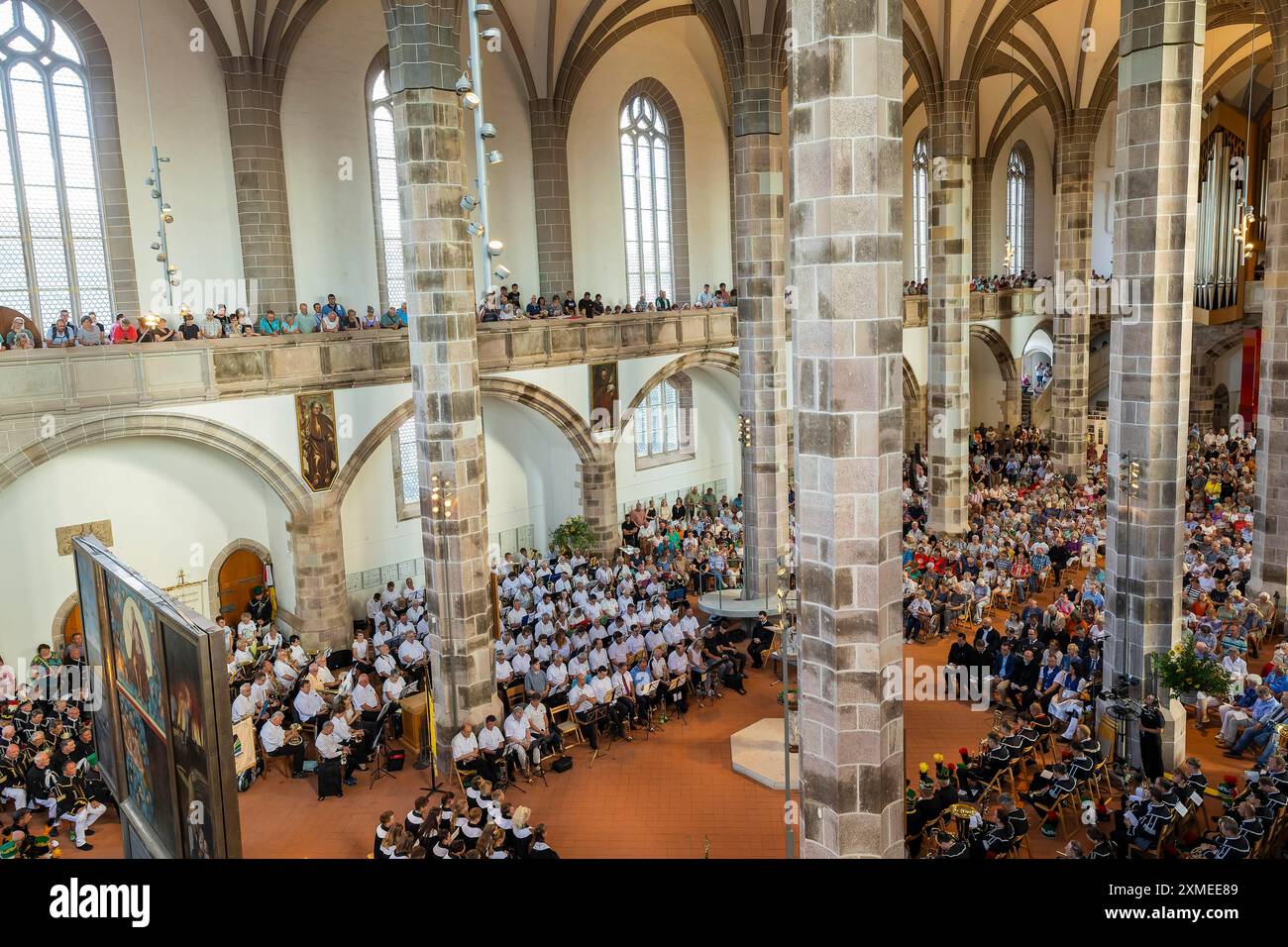 Le soi-disant Bergstreittag est une belle tradition séculaire et est célébré le 22 juillet, jour commémoratif de l'église et ancienne fête de Marie Banque D'Images