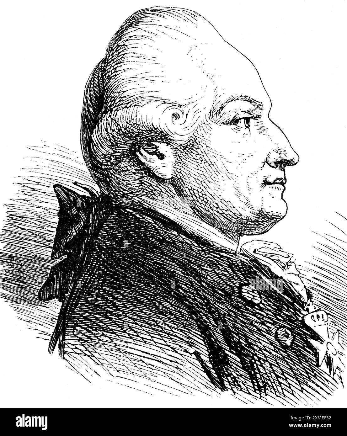 Portrait de Friedrich Eberhard von Rachow, administrateur et promoteur du système scolaire public sous le roi Frédéric-Guillaume II, école, ordres Banque D'Images