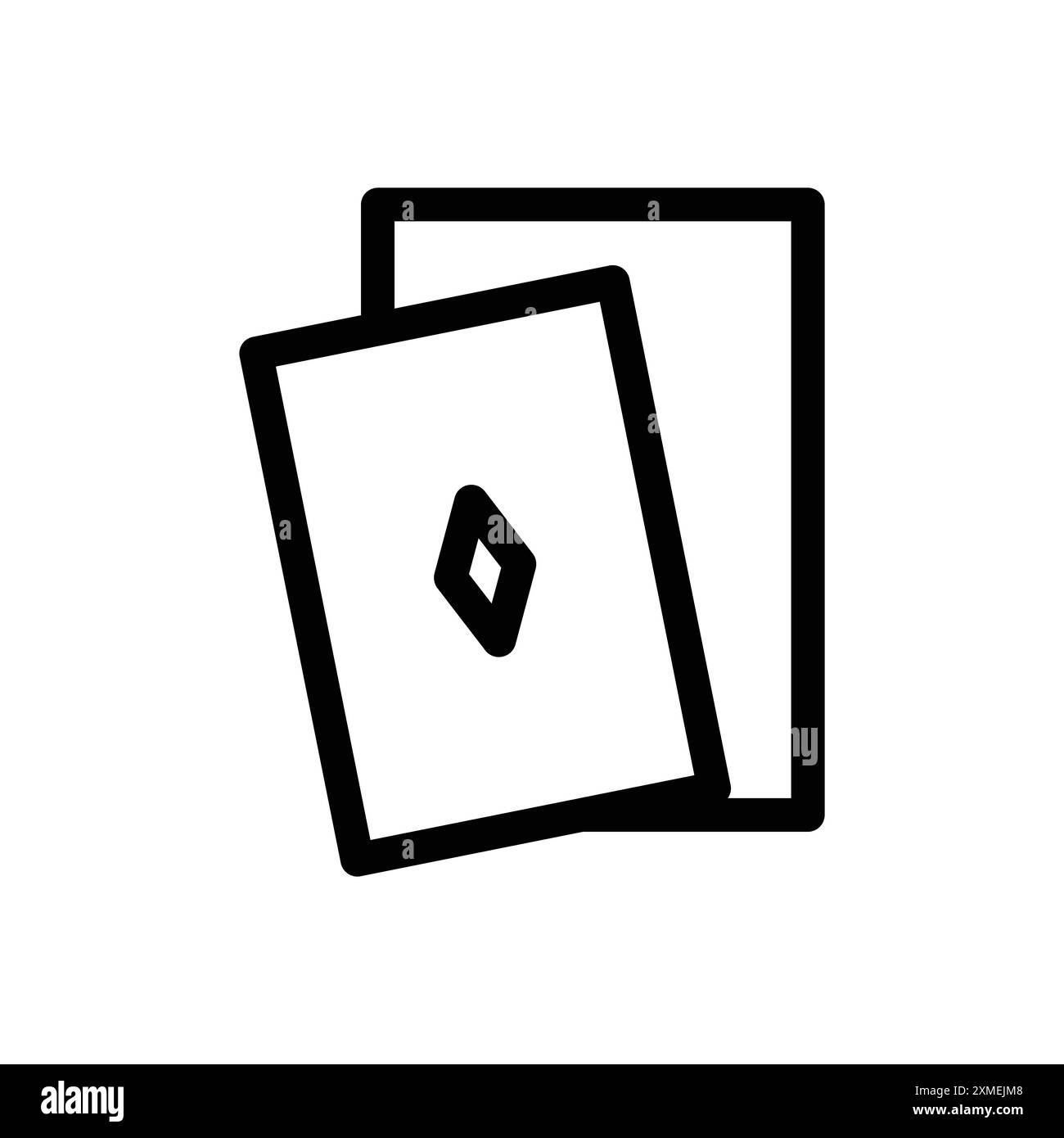 Icône de jeu définie dans le style de contour de ligne mince et signe vectoriel linéaire Illustration de Vecteur