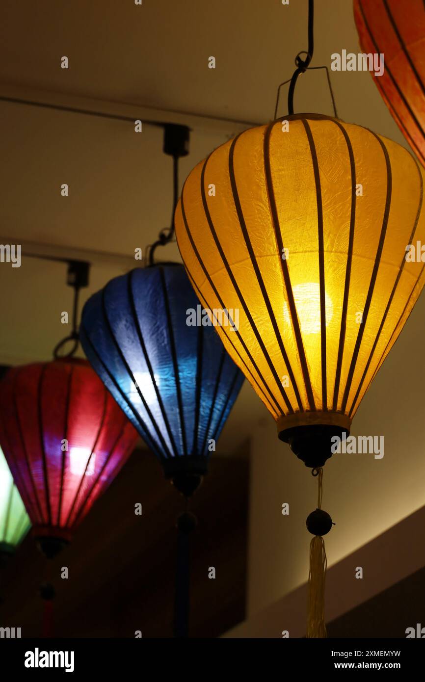 Lanternes vietnamiennes Hoi an colorées Banque D'Images