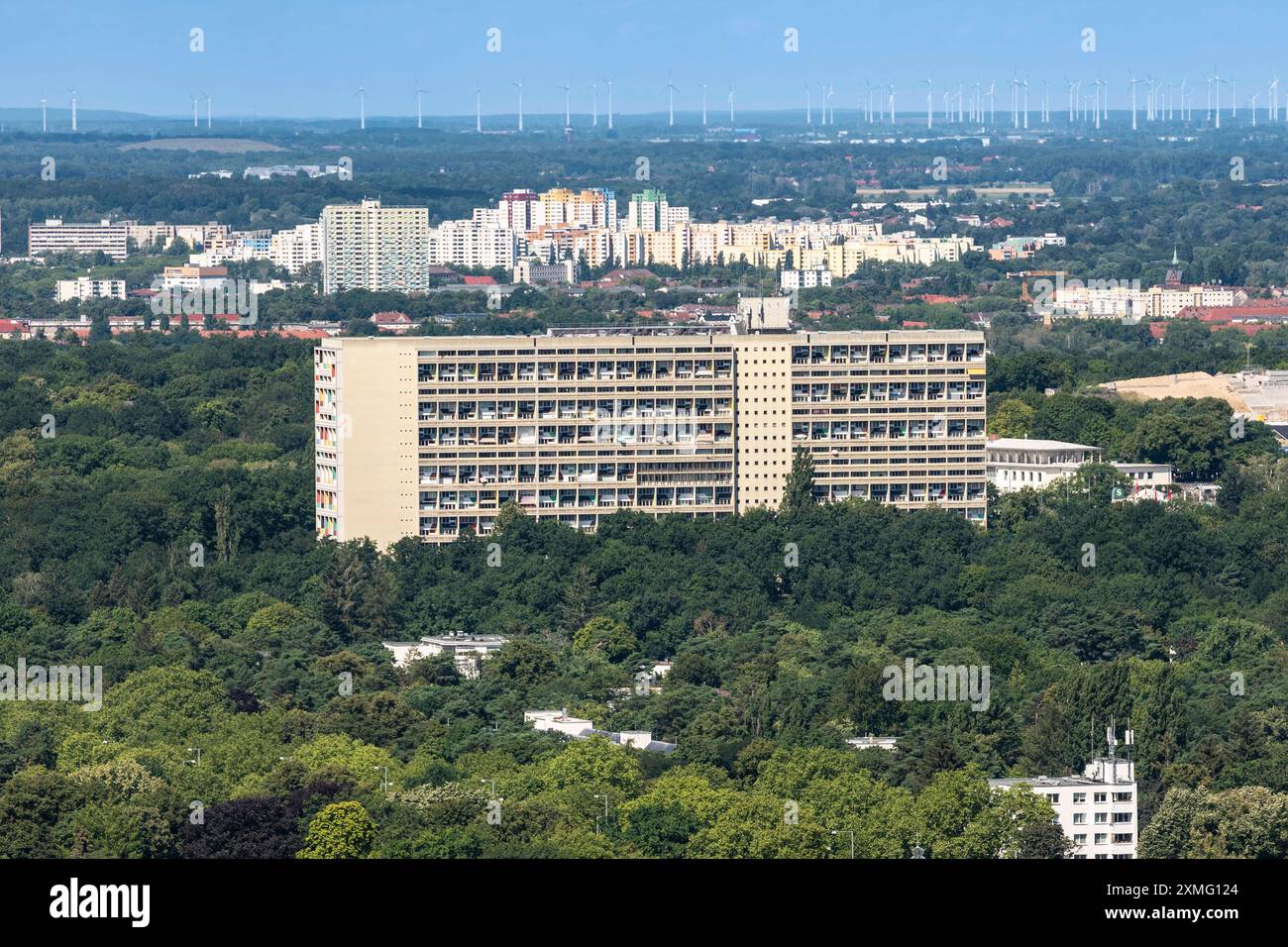 Corbusierhaus , le Corbusierhaus, Corbusierhaus Berlin , Wohnmaschine, Architekt le Corbusier, Berlin, Westend, Olympiapark, Charlottenburg, Deutschla Banque D'Images