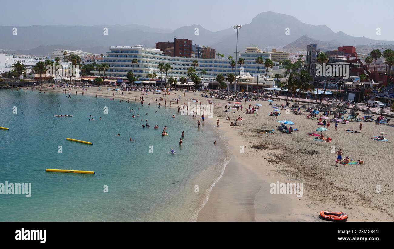 Playa de la Pinta plage à Costa Adeje, Tenerife Banque D'Images
