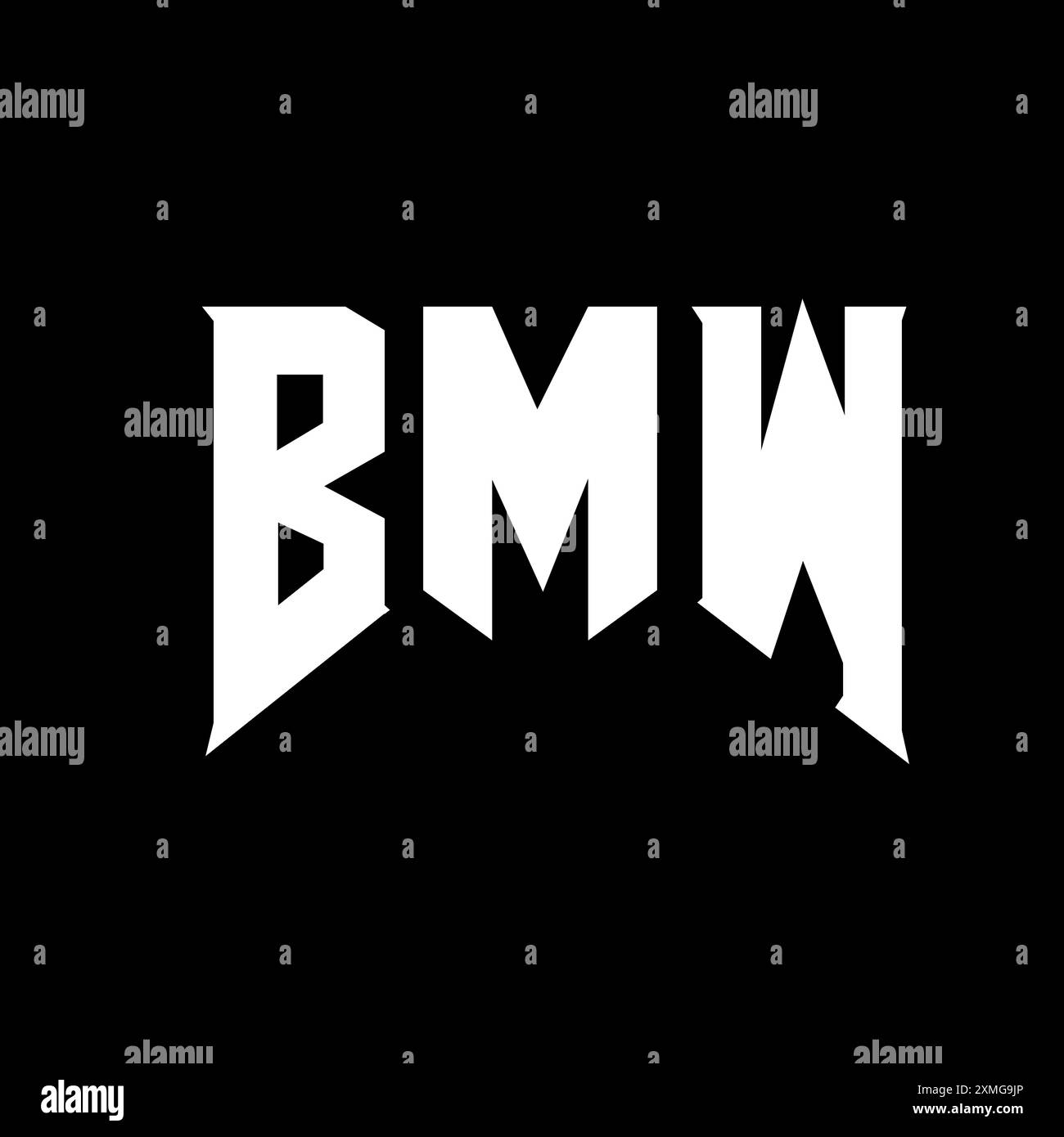 BMW Letter logo design pour la société de technologie. Logo BMW combinaison de couleurs noir et blanc. Logo BMW, vecteur BMW, design BMW, icône BMW, alph BMW Illustration de Vecteur