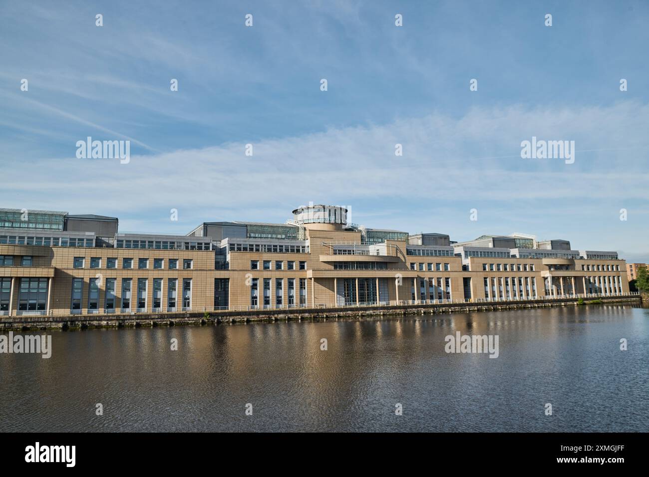 Édimbourg Écosse, Royaume-Uni 28 juillet 2024. Vue générale du bâtiment du gouvernement écossais Victoria Quay. crédit sst/alamy live news Banque D'Images