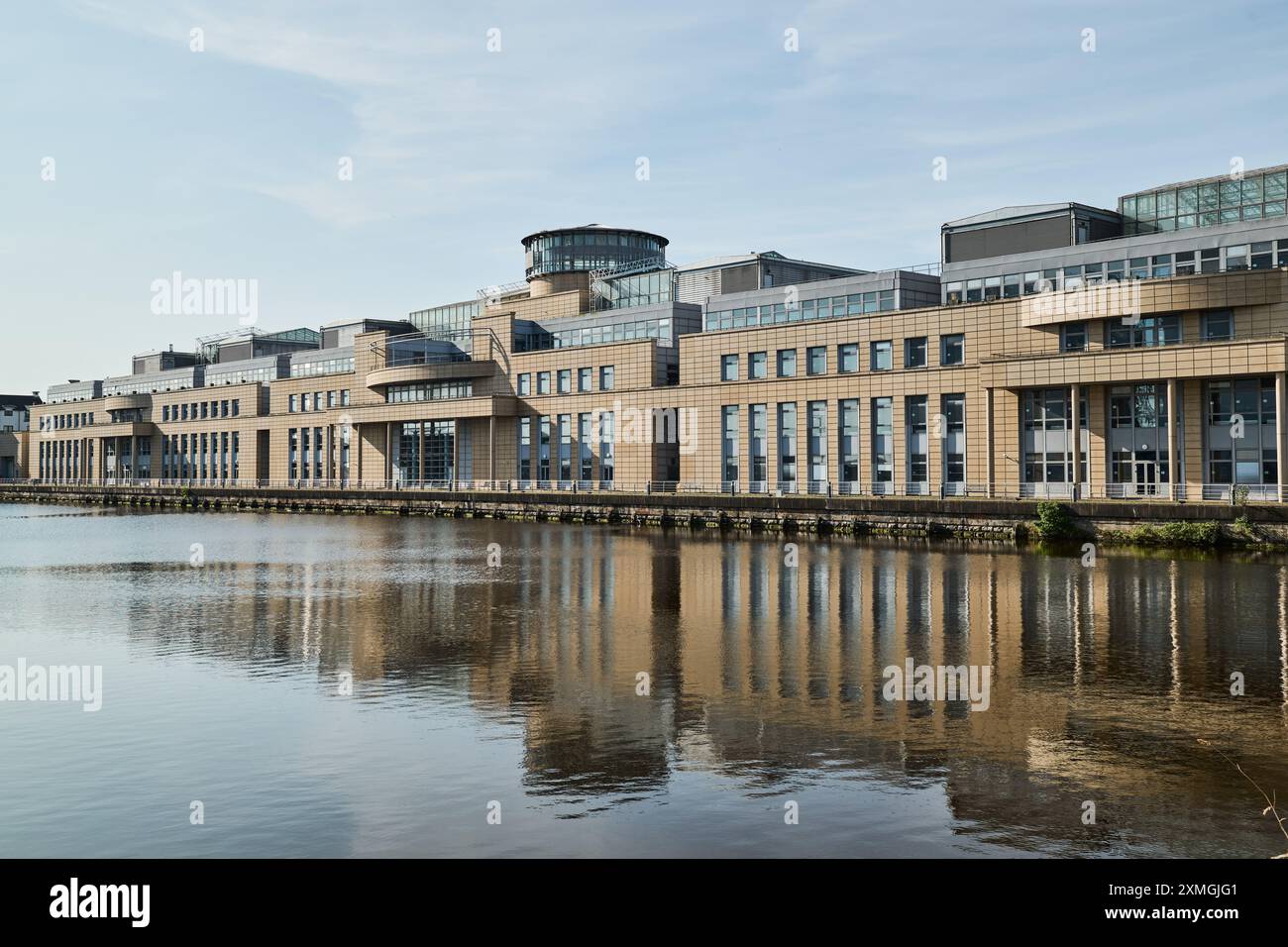 Édimbourg Écosse, Royaume-Uni 28 juillet 2024. Vue générale du bâtiment du gouvernement écossais Victoria Quay. crédit sst/alamy live news Banque D'Images