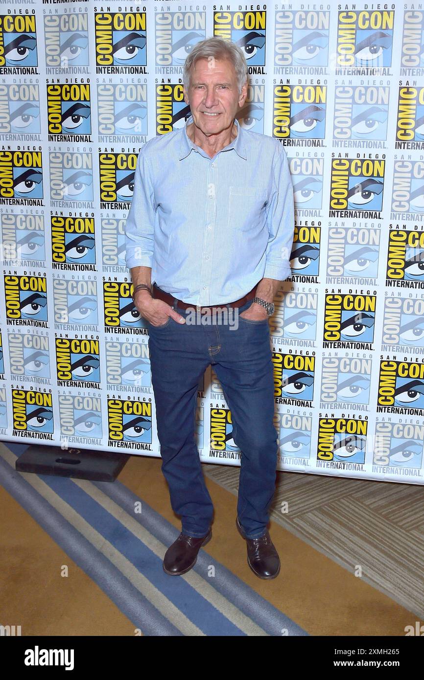 Harrison Ford beim Photocall zum Kinofilm Captain America : Brave New World auf der San Diego Comic-Con International 2024 im Hilton Bayfront Hotel. San Diego, 27.07.2024 *** Harrison Ford au photocall pour le film Captain America Brave New World au San Diego Comic Con International 2024 au Hilton Bayfront Hotel San Diego, 27 07 2024 Foto:xD.xStarbuckx/xFuturexImagex america 4717 Banque D'Images