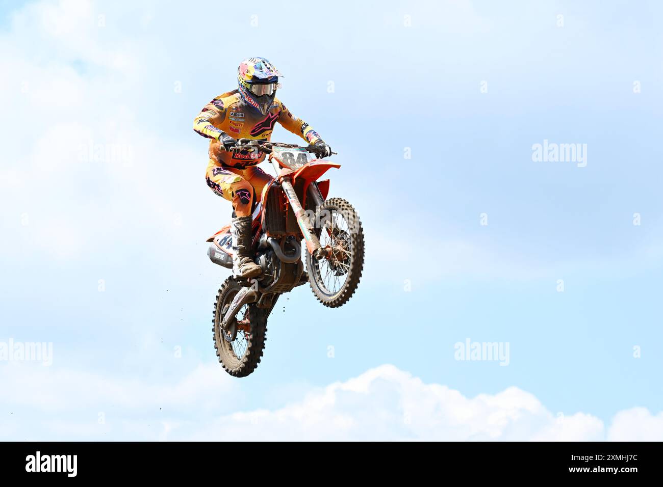 Lommel, Belgique. 28 juillet 2024. Néerlandais Jeffrey Herlings photographié en action lors du Grand Prix de motocross MXGP Flanders, course 14/20 du Championnat du monde FIM de Motocross, dimanche 28 juillet 2024 à Lommel. BELGA PHOTO MAARTEN STRAETEMANS crédit : Belga News Agency/Alamy Live News Banque D'Images