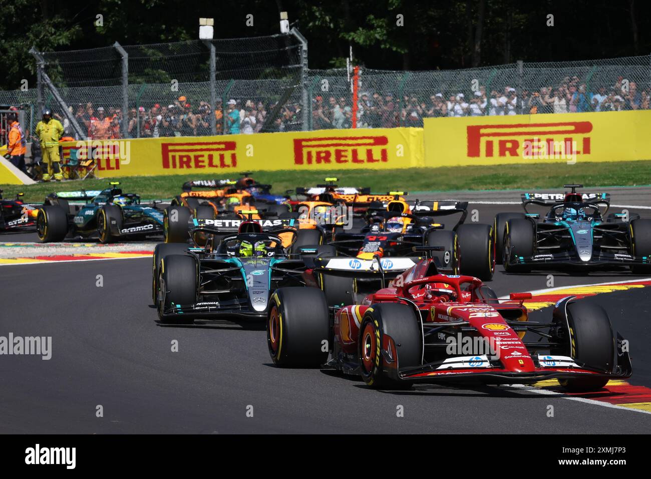 Stavelot, Belgique. 28 juillet 2024. Lors du Rolex Grand Prix de Belgique de formule 1 2024, 14ème manche du Championnat du monde de formule 1 2024 du 26 au 28 juillet 2024 sur le circuit de Spa-Francorchamps, à Stavelot, Belgique - photo DPPI crédit : DPPI Media/Alamy Live News Banque D'Images