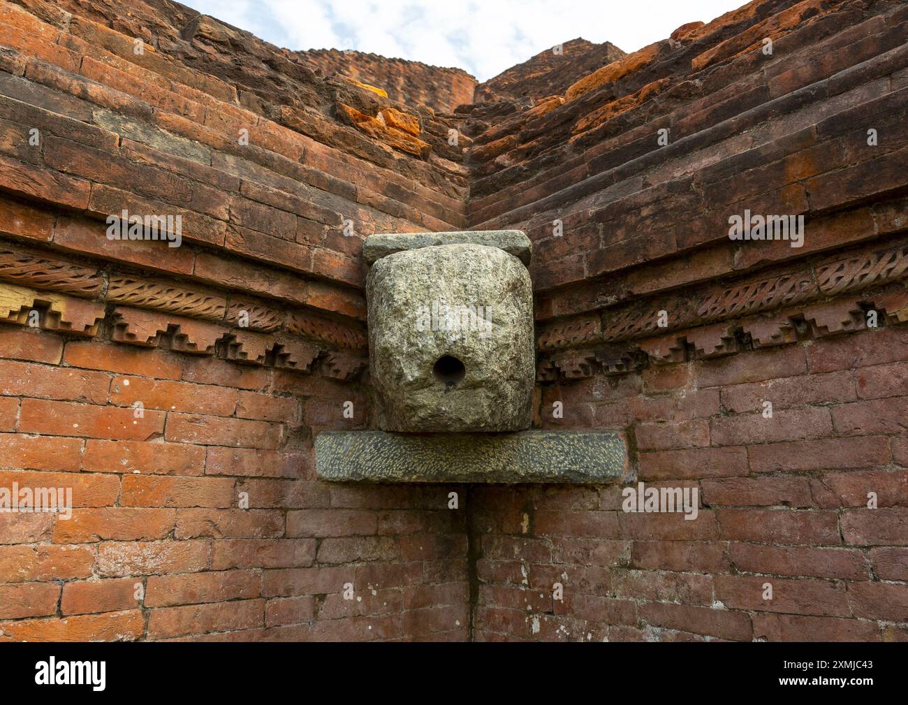 Somapura Mahavihara site du patrimoine mondial de l'UNESCO, Division Rajshahi, Badalgachhi, Bangladesh Banque D'Images