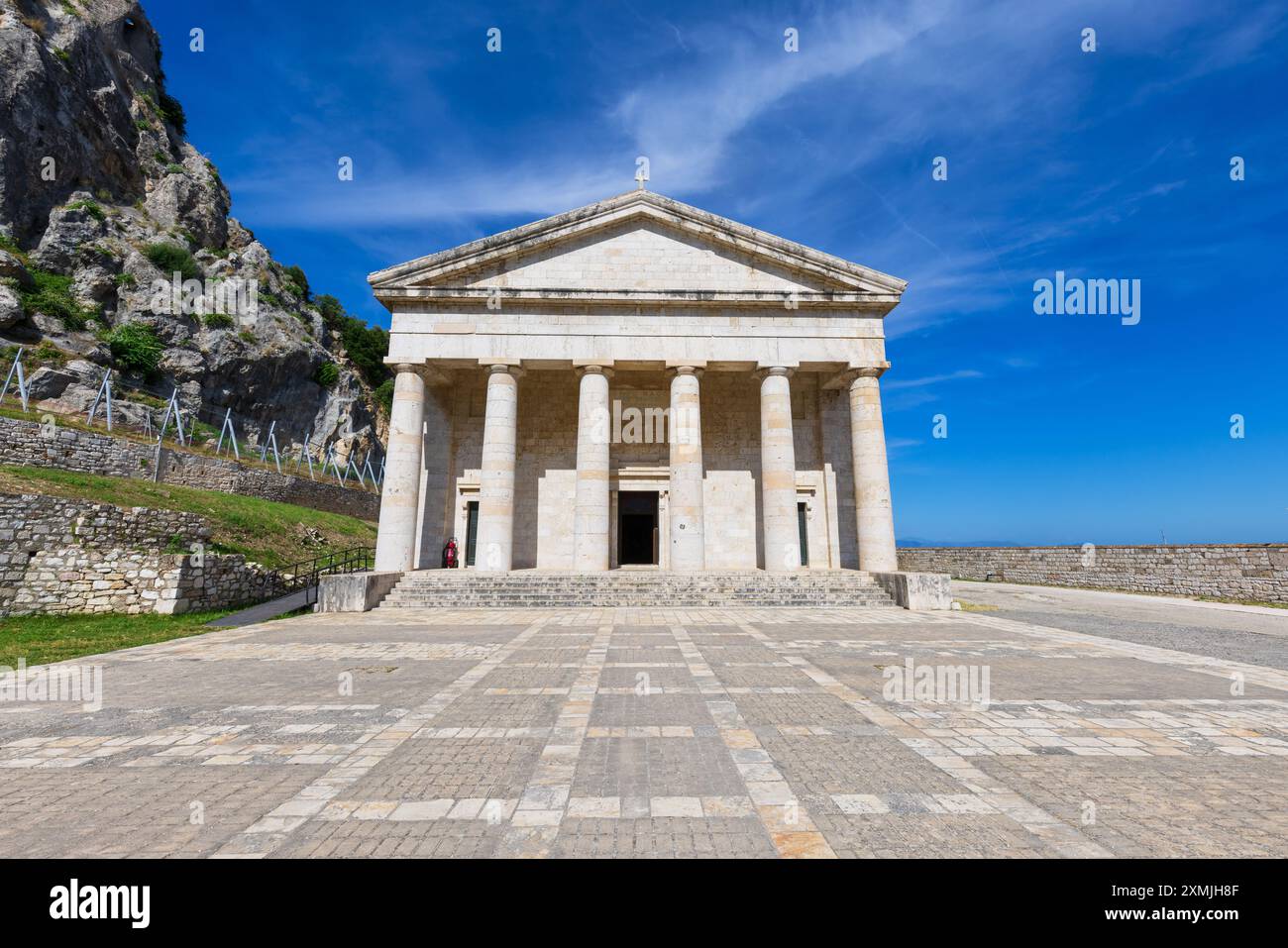 Corfou, 10 juin 2024 : Iles Ioniennes de Grèce Corfou. Vue panoramique sur la ville de corfou Banque D'Images