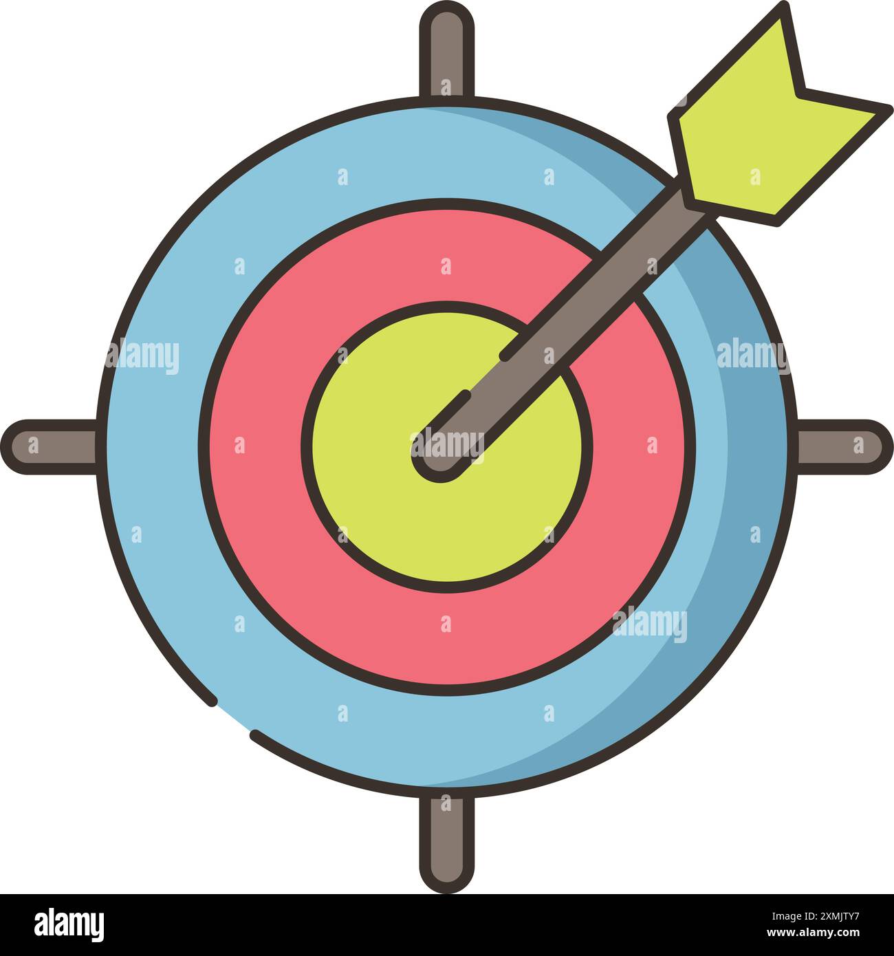 Icône Web cible Illustration de Vecteur