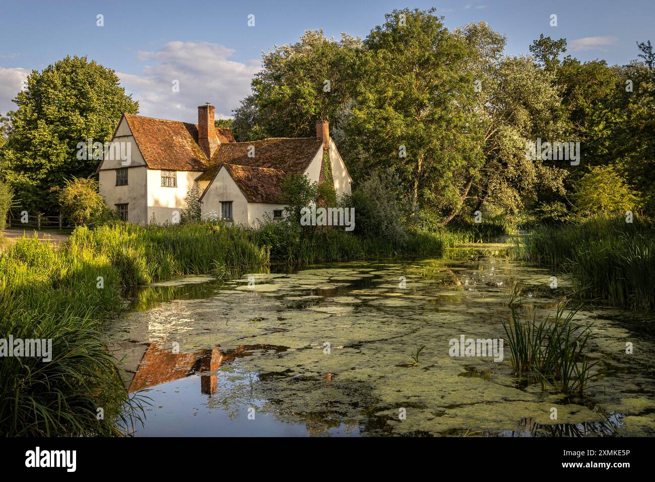 Le Hay Wain et Willy Lotts Cottage Banque D'Images