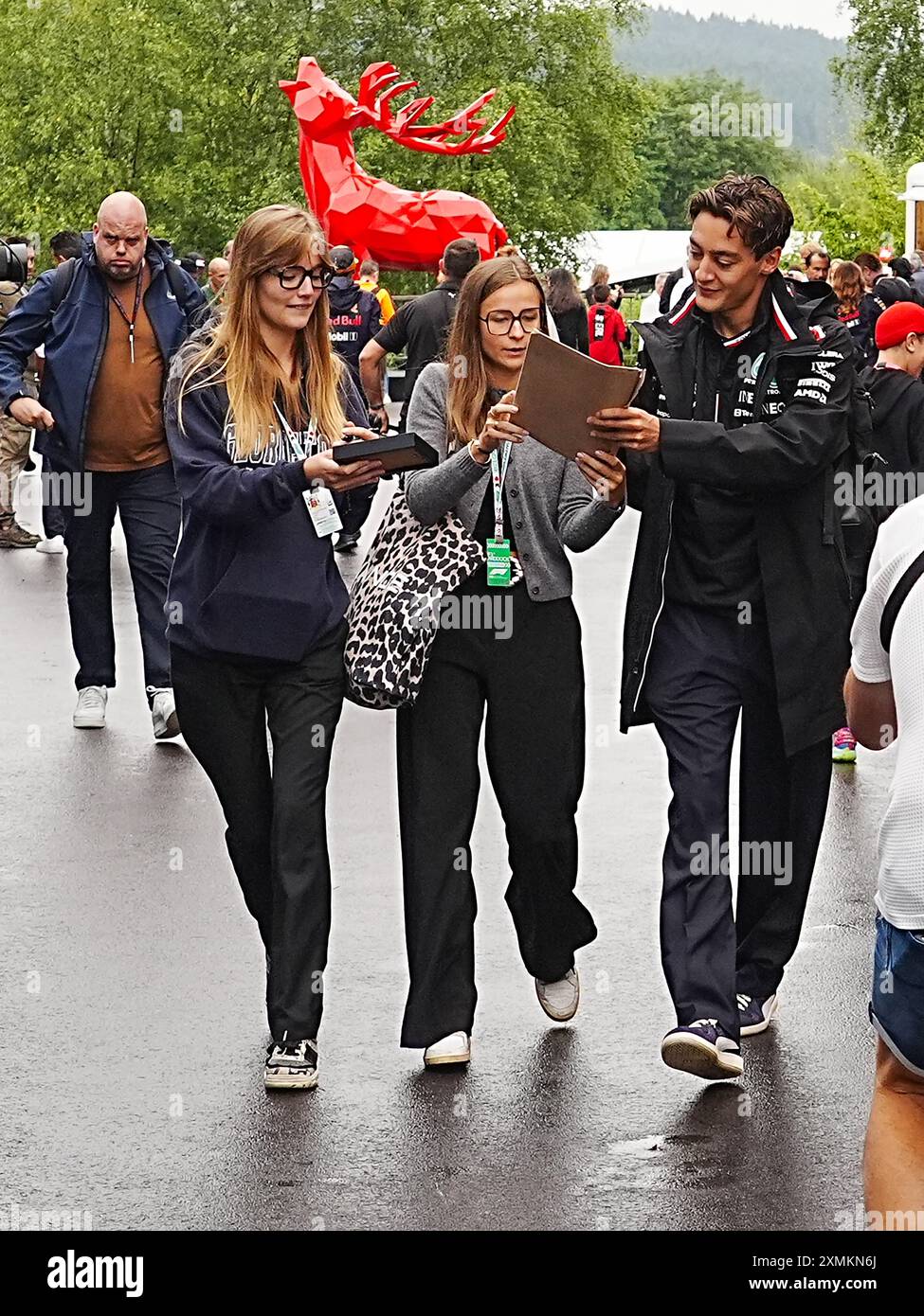 27.07.2024, circuit de Spa-Francorchamps, Spa-Francorchhamps, formule 1 Rolex Grand Prix de Belgique 2024 , im Bild George Russell (GBR), Mercedes-AMG Petronas Formula One Team crédit : Alessio de Marco/Alamy Live News Banque D'Images