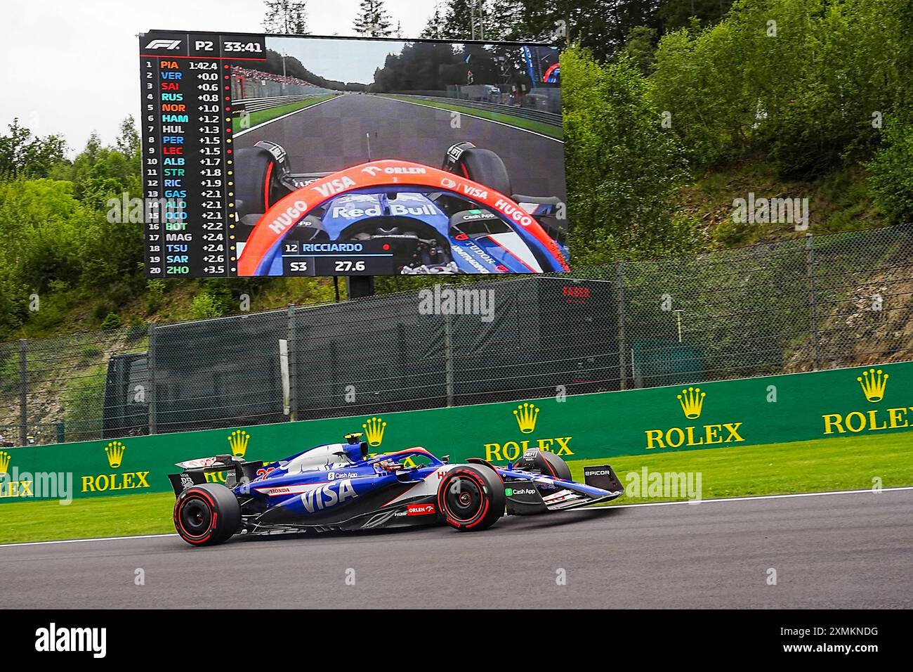 26.07.2024, circuit de Spa-Francorchamps, Spa-Francorchhamps, formule 1 Rolex Grand Prix de Belgique 2024 , im Bild Yuki Tsunoda (JPN), Visa Cash App RB Formula One Team Credit : Alessio de Marco/Alamy Live News Banque D'Images