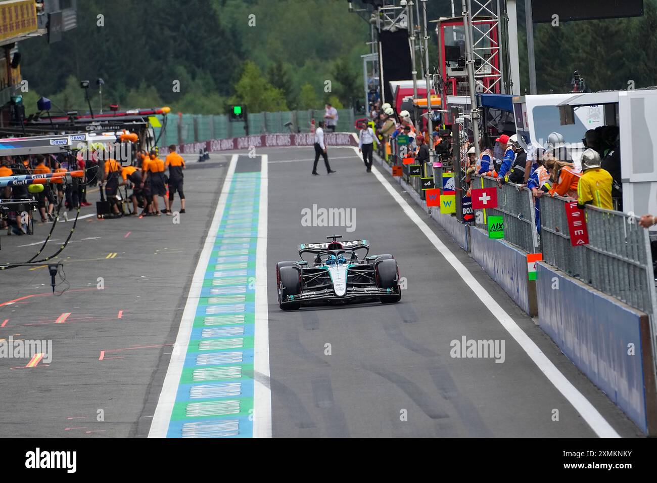 26.07.2024, circuit de Spa-Francorchamps, Spa-Francorchhamps, formule 1 Rolex Grand Prix de Belgique 2024 , im Bild George Russell (GBR), Mercedes-AMG Petronas Formula One Team crédit : Alessio de Marco/Alamy Live News Banque D'Images