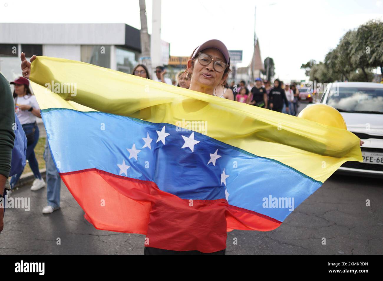 UIO POL MARCHAVENEZUELA Quito, 28 juillet 2024 les citoyens vénézuéliens descendent dans les rues de Quito pour élever leur voix sur les élections présidentielles dans le pays voisin API JUAN RUIZ CONDOR QUITO PICHINCHA ECUADOR POL UIO POL MARCHAVENEZUELA 3dd535e85623011a1cd06674e5b55e58 Copyright : xJuanxRuizxCondorx Banque D'Images