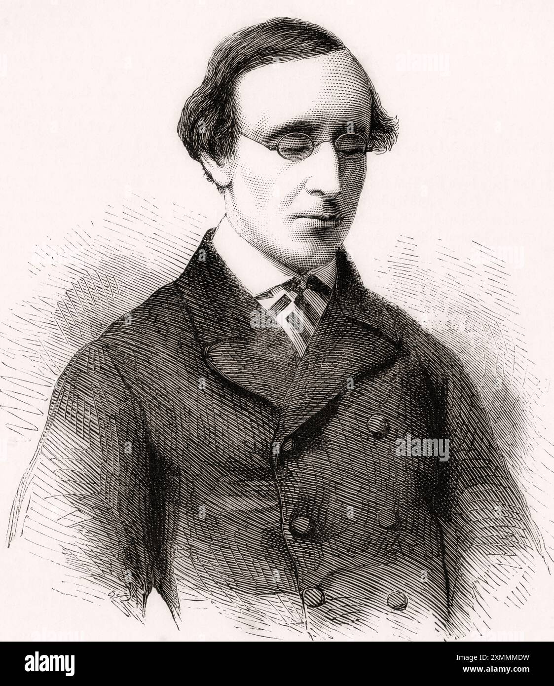 Henry Fawcett, 1833 – 1884. Universitaire britannique, homme d'État et économiste. Extrait de Cassell's Illustrated History of England, publié vers 1880. Banque D'Images
