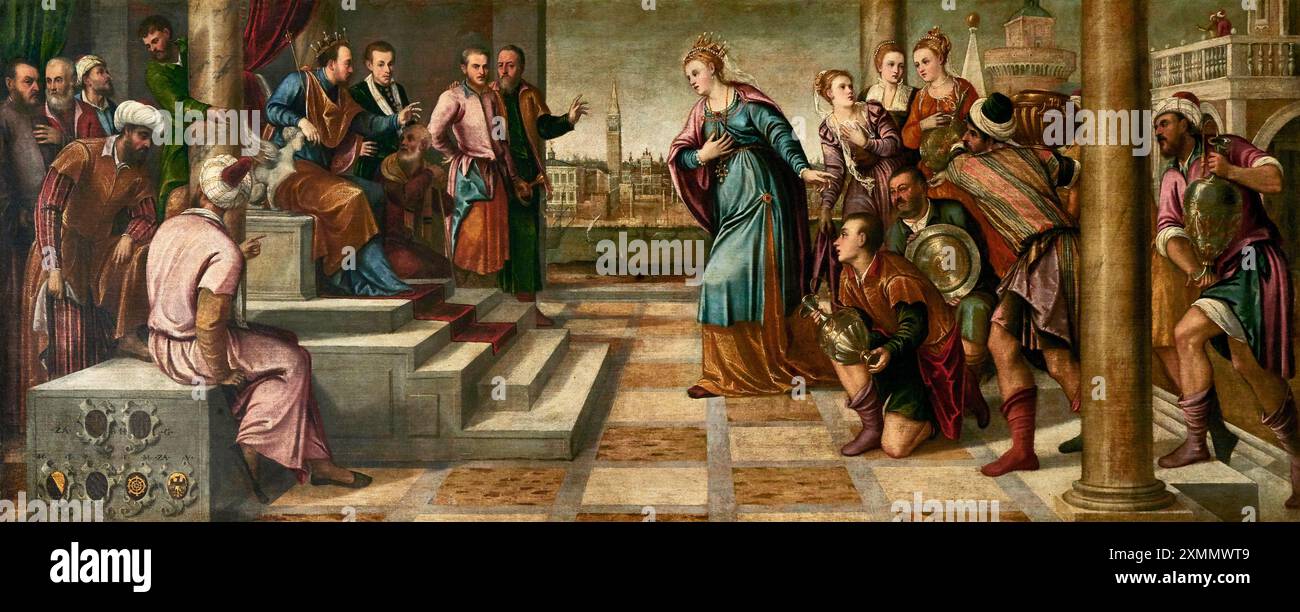 Salomone et la regina di saba Banque de photographies et d’images à
